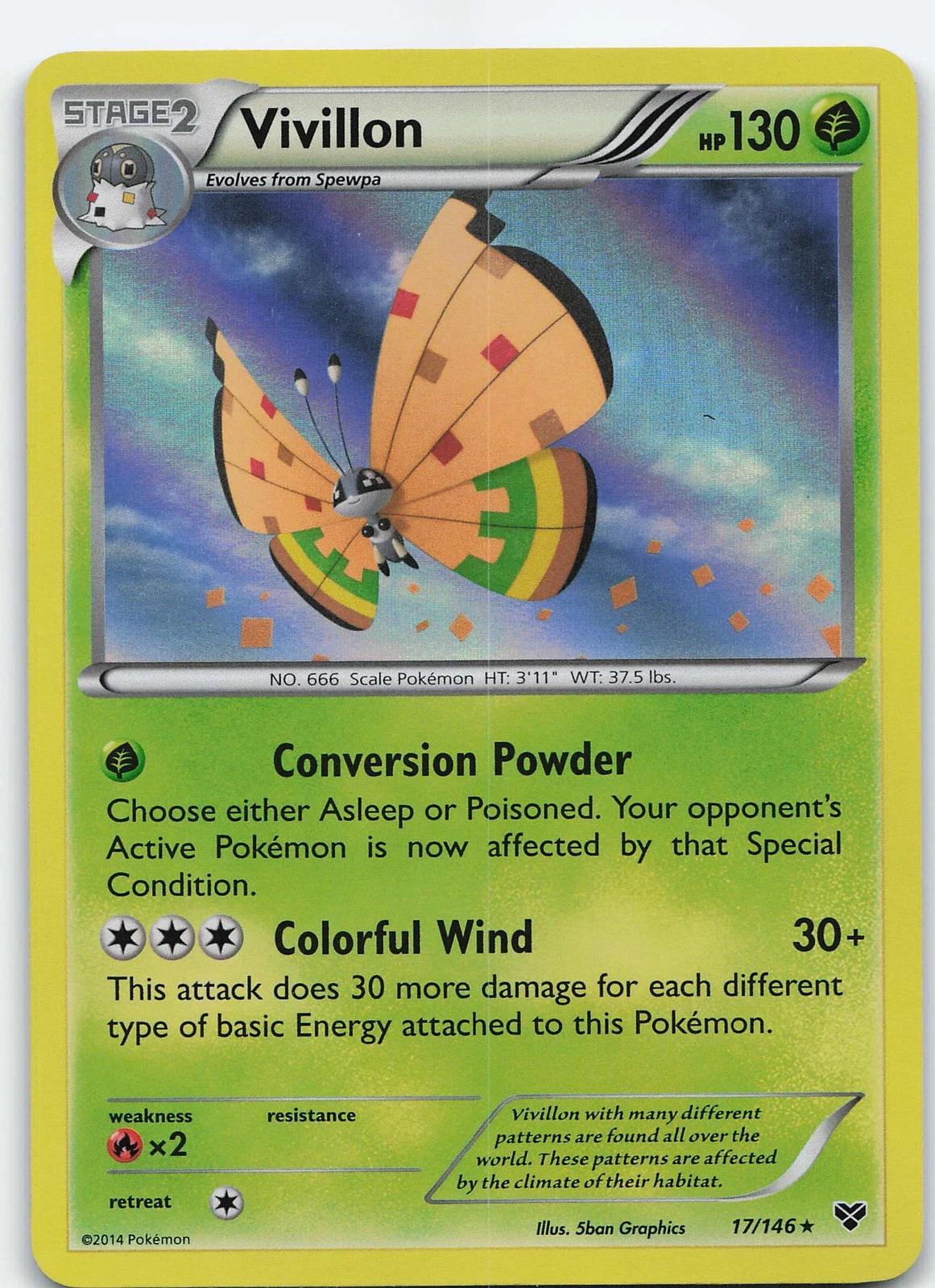 Vivillon [High Plains Orange Holo] #17