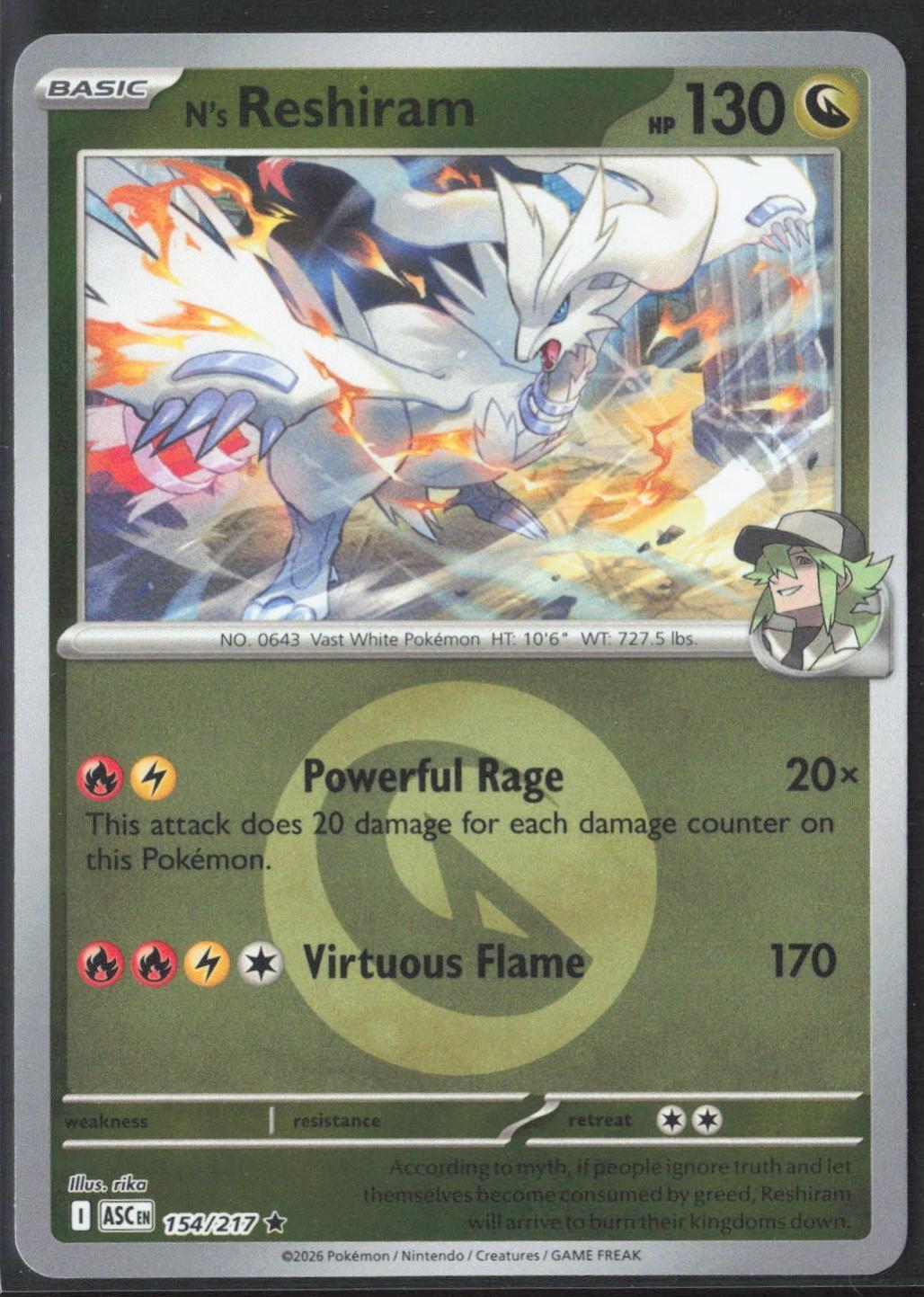 N's Reshiram [Energy] #154