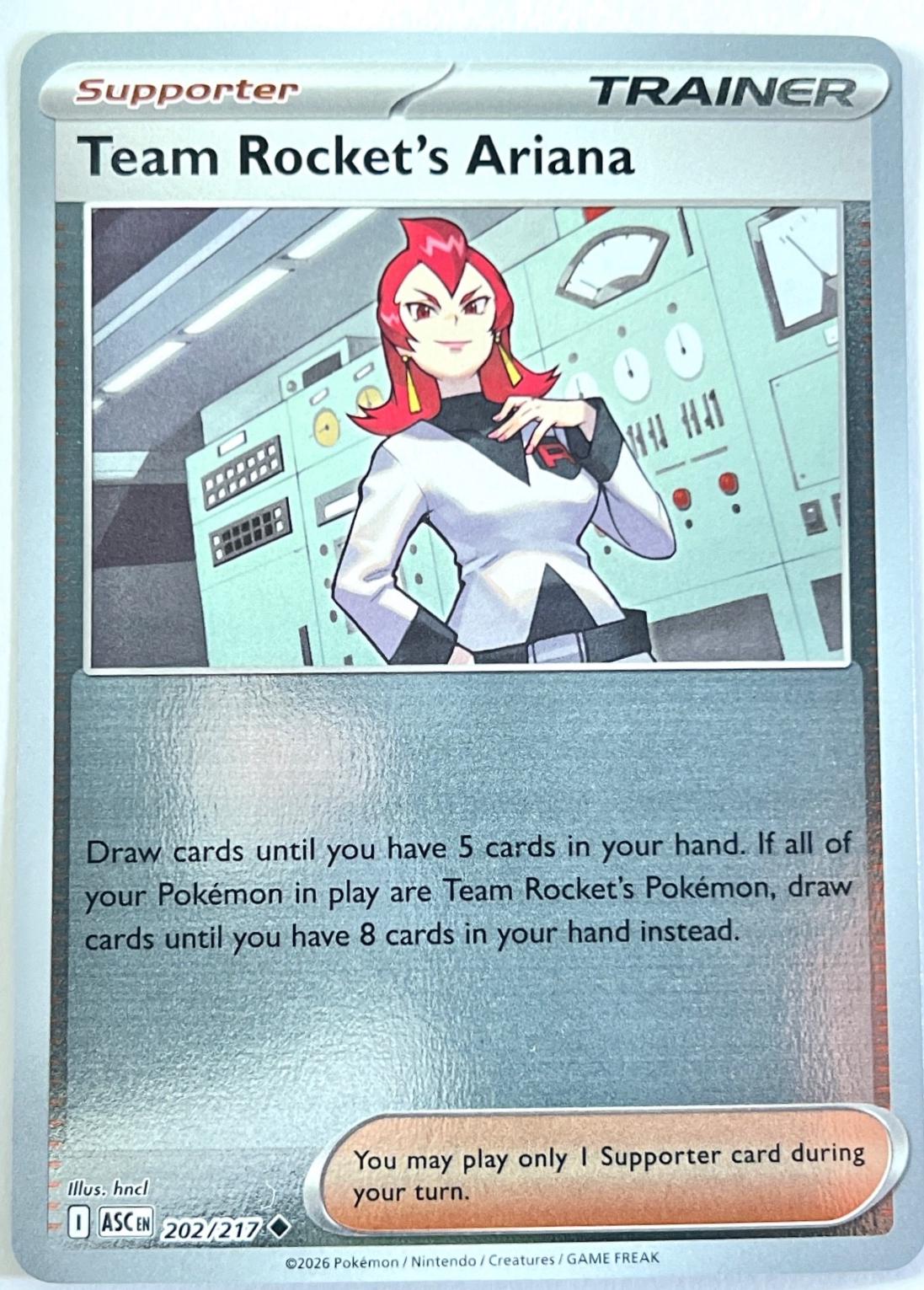 Team Rocket's Ariana [Reverse Holo] #202