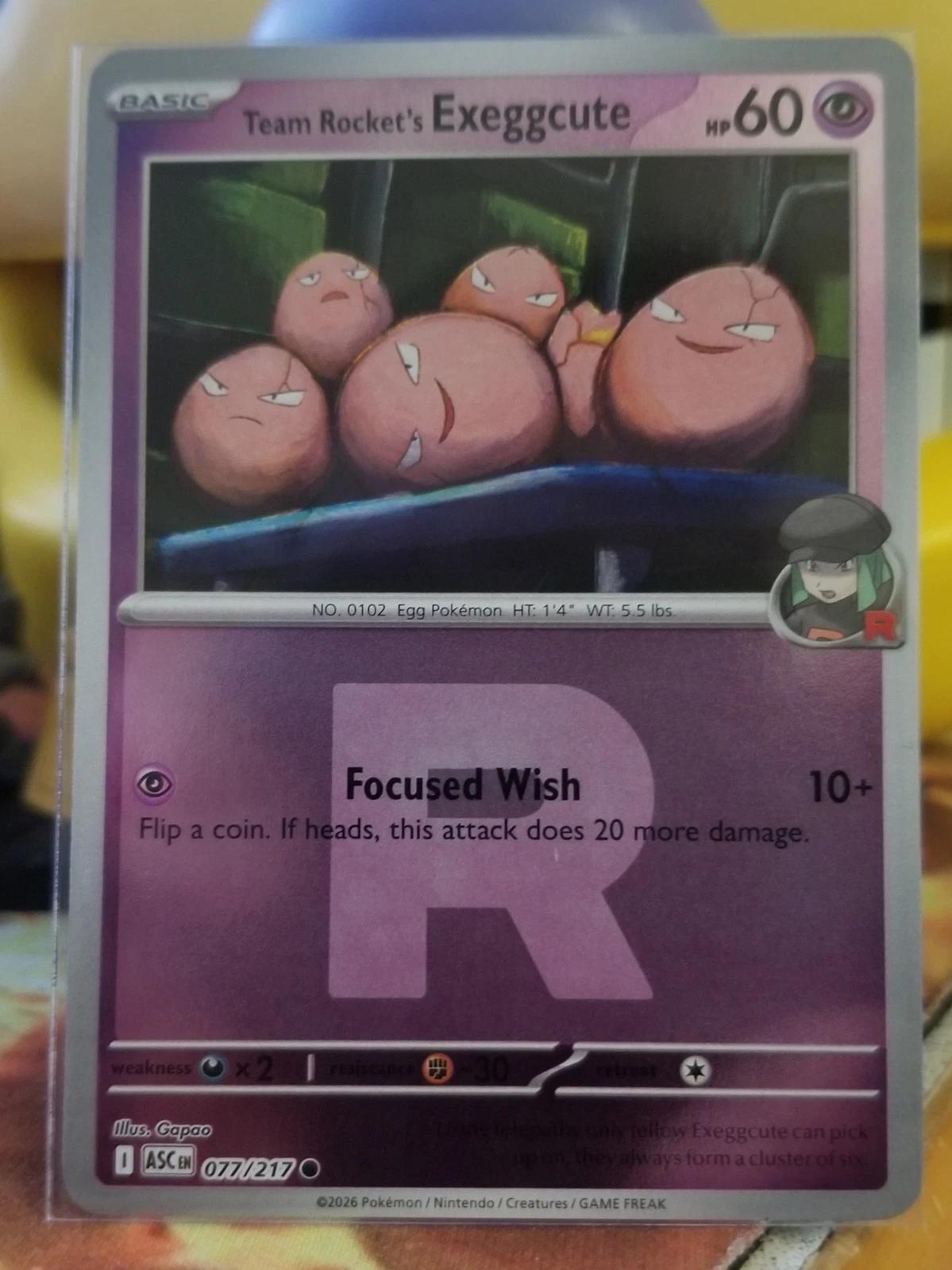 Team Rocket's Exeggcute [Reverse Holo] #77