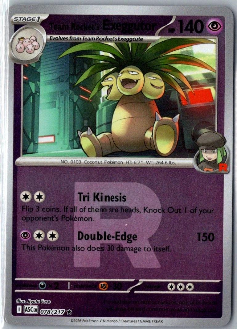 Team Rocket's Exeggutor [Reverse Holo] #78