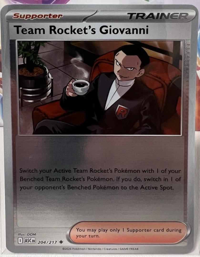 Team Rocket's Giovanni [Reverse Holo] #204