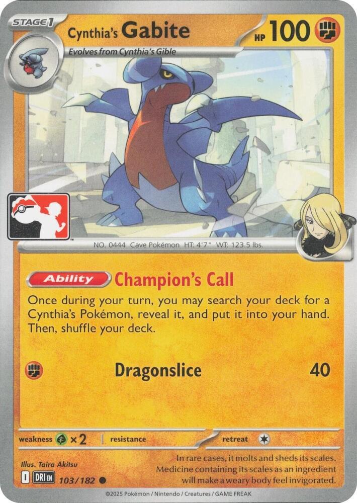 Cynthia's Gabite [Prize Pack] #103