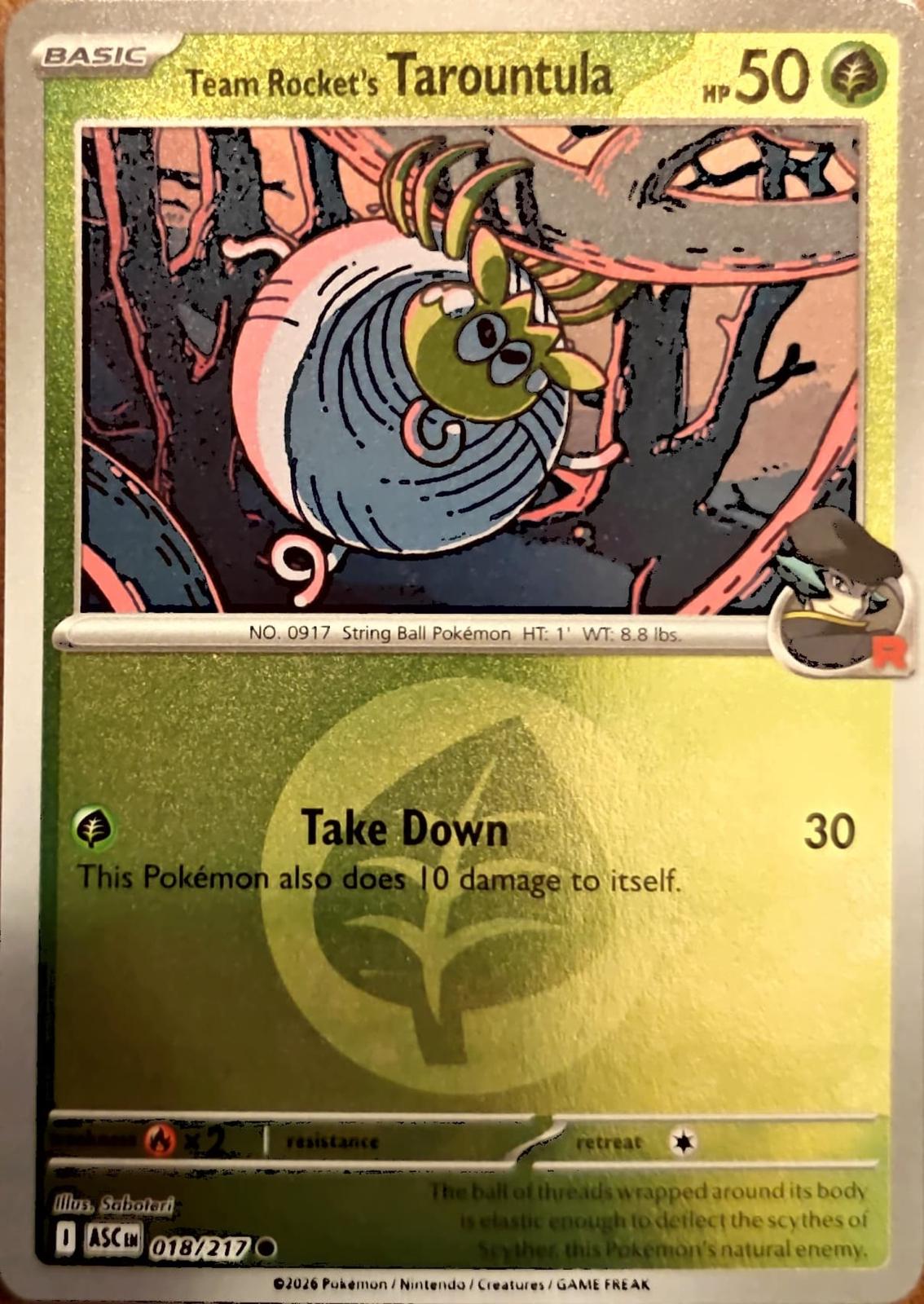 Team Rocket's Tarountula [Energy] #18