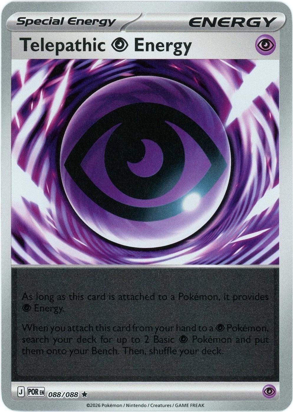 Telepathic Psychic Energy [Reverse Holo] #88