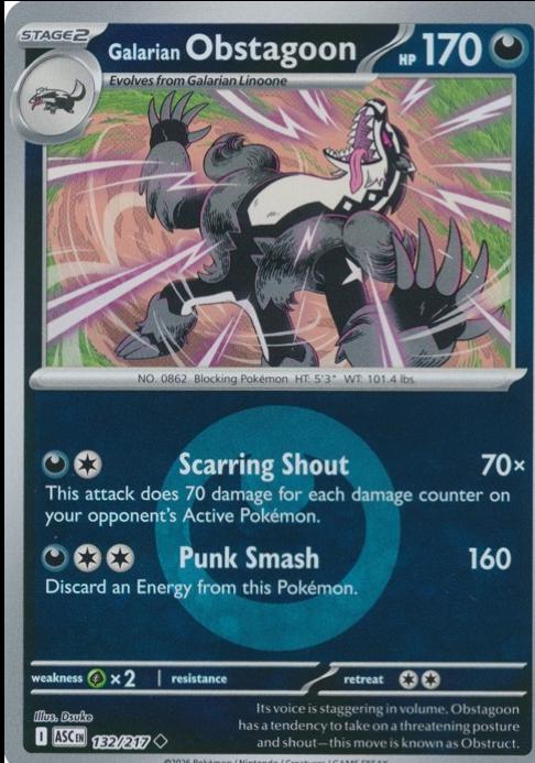 Galarian Obstagoon [Energy] #132