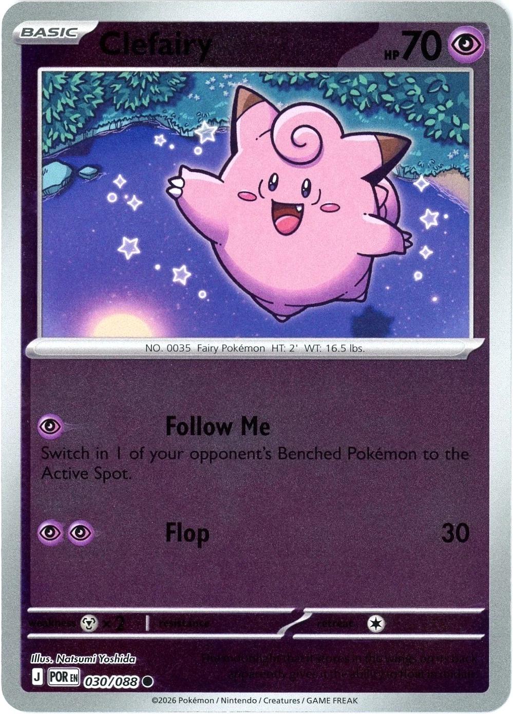 Clefairy [Reverse Holo] #30