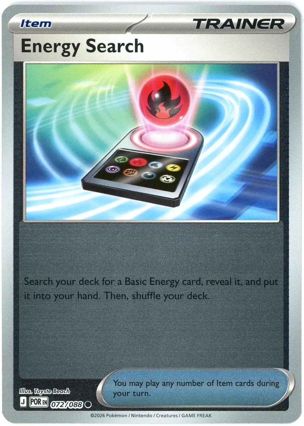 Energy Search [Reverse Holo] #72