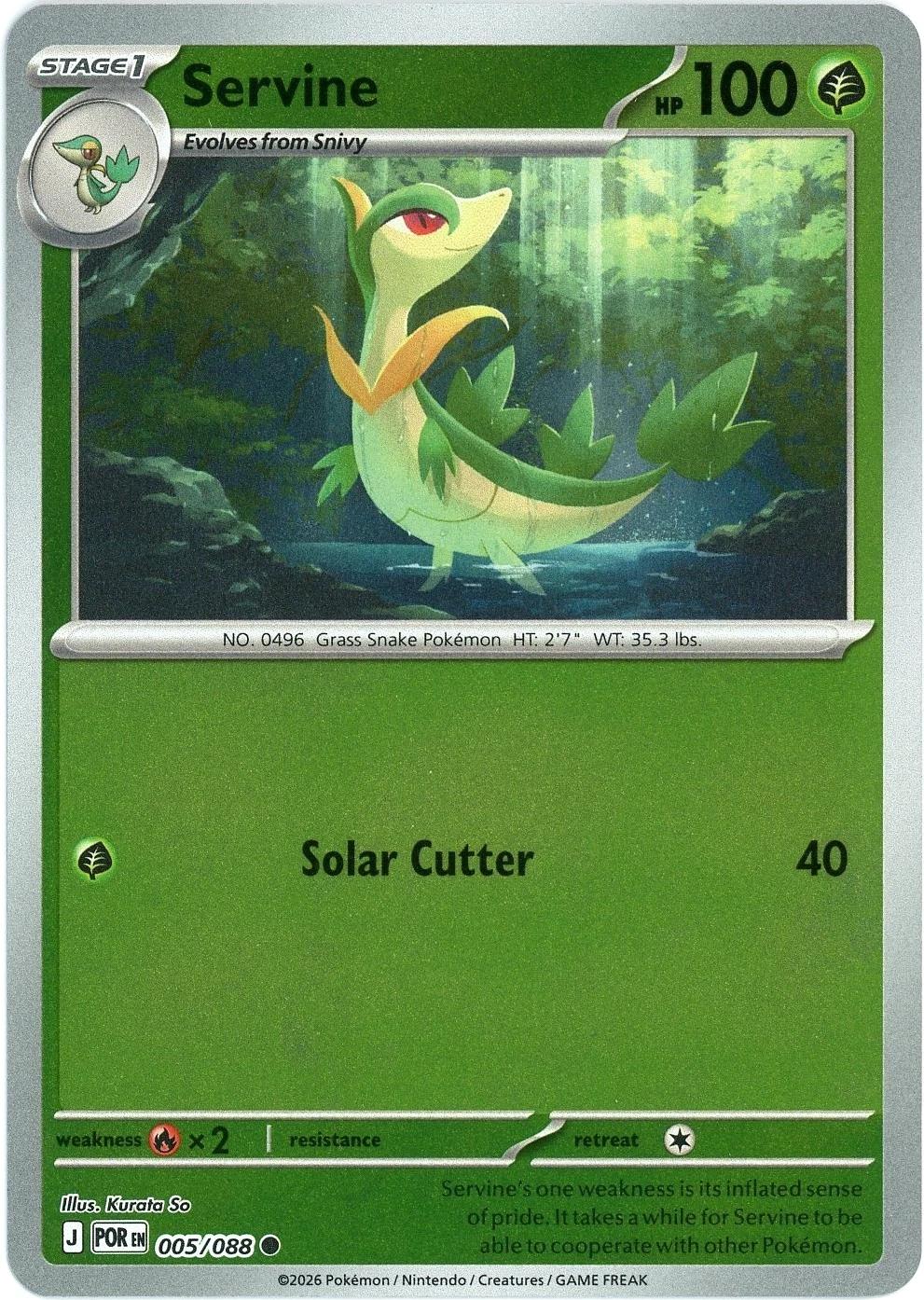 Servine [Reverse Holo] #5