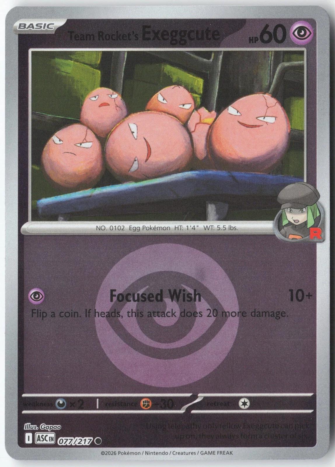 Team Rocket's Exeggcute [Energy] #77