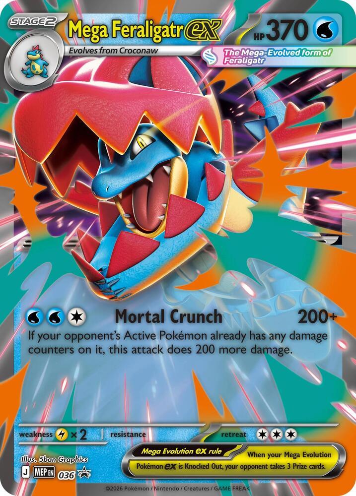 Mega Feraligatr Ex [Jumbo] #36