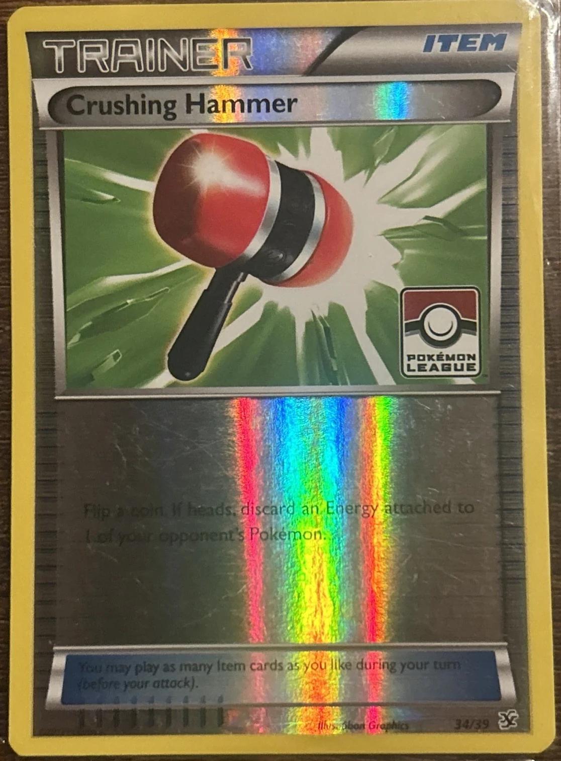 Crushing Hammer [Pokemon League Reverse Holo] #34