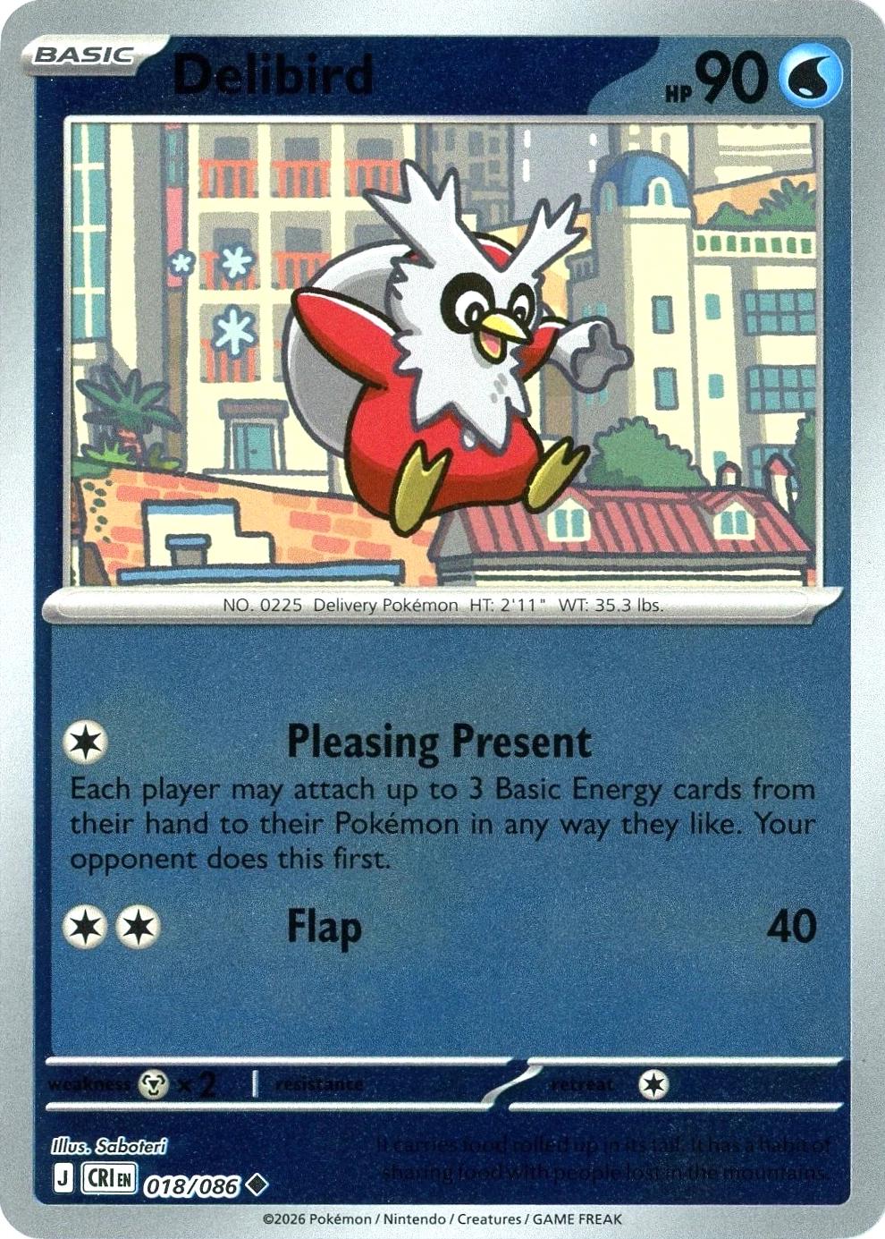 Delibird [Reverse Holo] #18