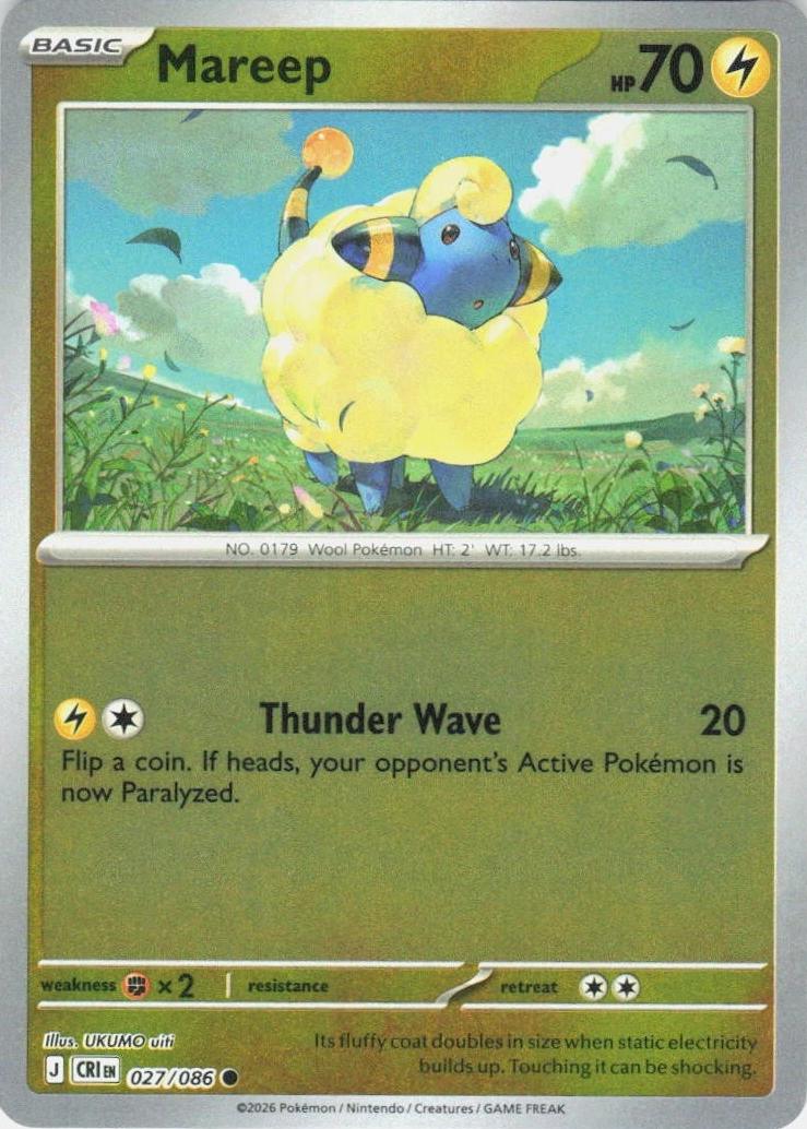 Mareep [Reverse Holo] #27