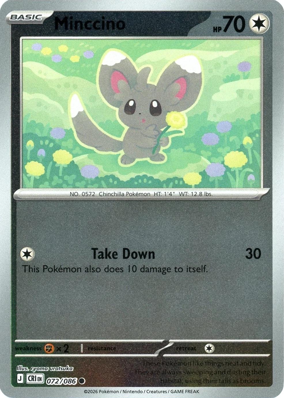 Minccino [Reverse Holo] #72