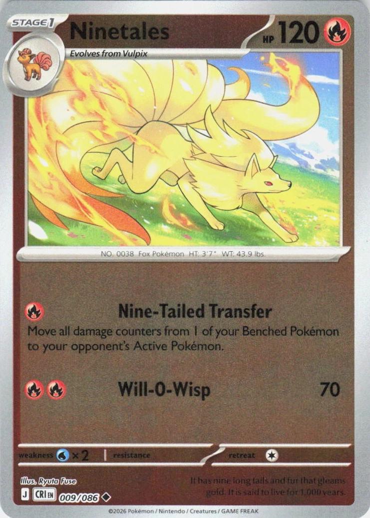 Ninetales [Reverse Holo] #9