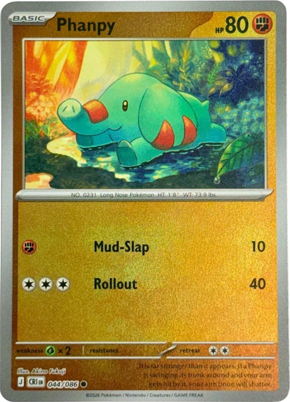 Phanpy [Reverse Holo] #44