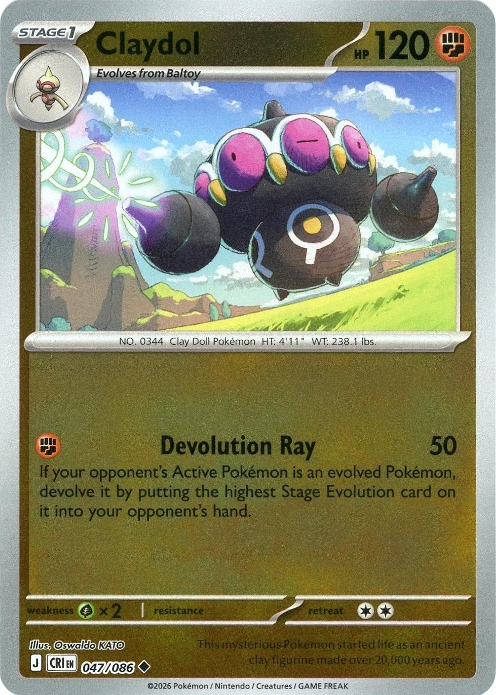 Claydol [Reverse Holo] #47