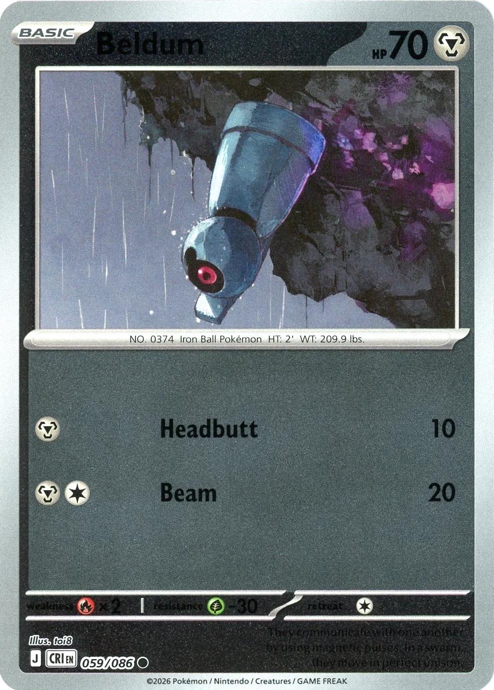 Beldum [Reverse Holo] #59