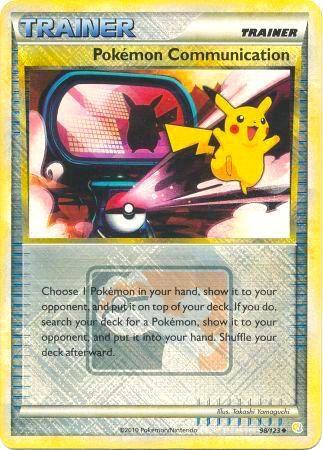 Pokemon Communication [Crosshatch Holo League] #98