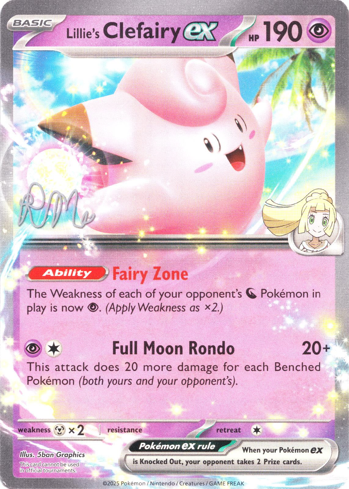 Lillie's Clefairy Ex [Riley McKay]