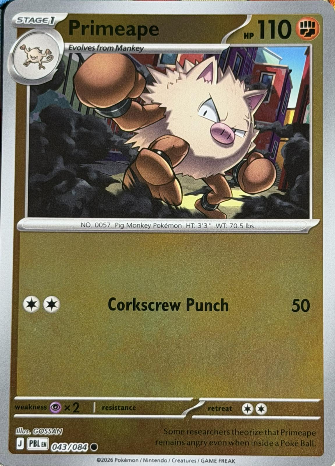 Primeape [Reverse Holo] #43