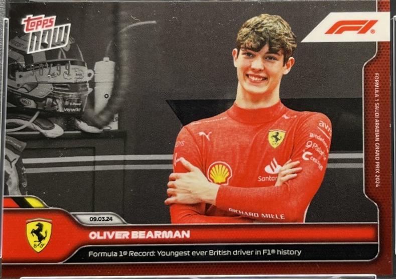 Oliver Bearman [Black] #4