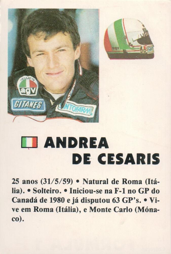 Andrea De Cesaris #39