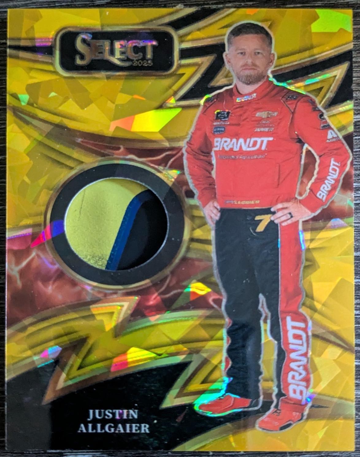 Justin Allgaier [Gold Ice Prizm] #25