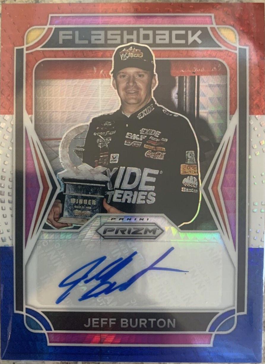 Jeff Burton [Hyper Red White Blue] #FA-JB