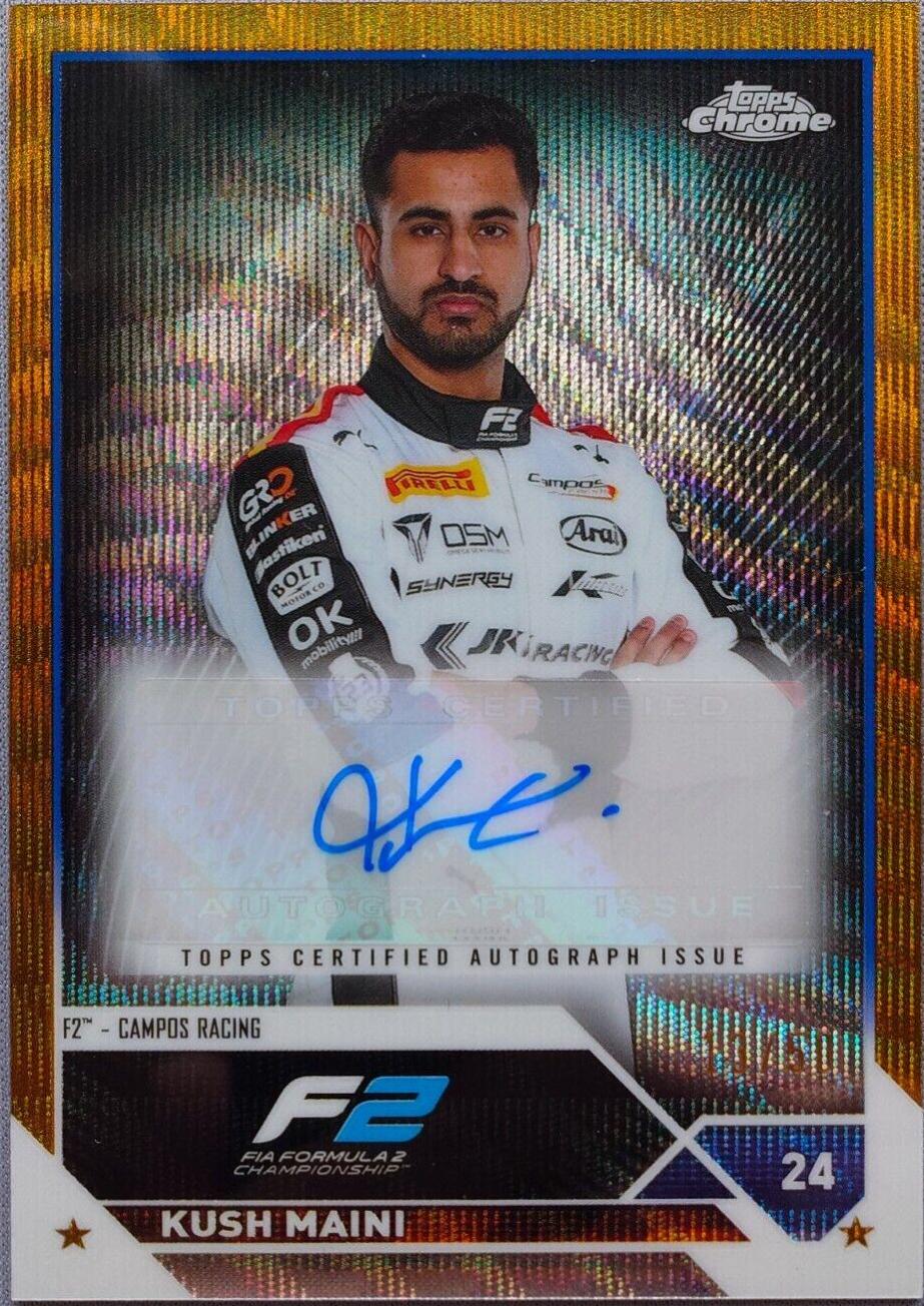 Kush Maini [Gold Wave Refractor] #CAC-KMI