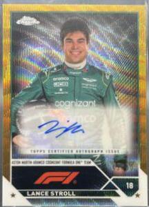 Lance Stroll [Gold Wave Refractor] #CAC-LS