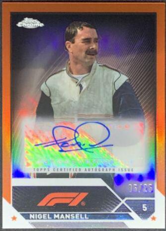 Nigel Mansell [Orange Refractor] #CAC-NM