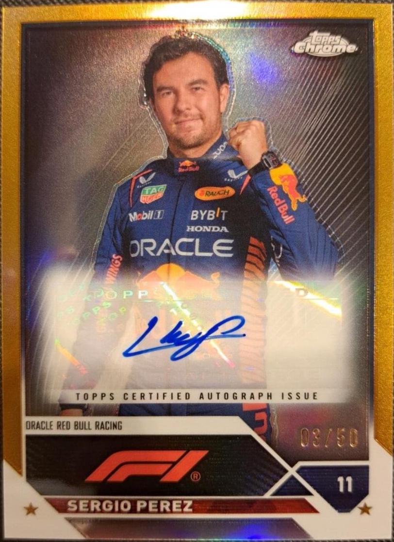 Sergio Perez [Gold Refractor] #CAC-SP