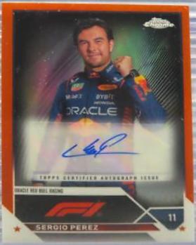 Sergio Perez [Orange Refractor] #CAC-SP