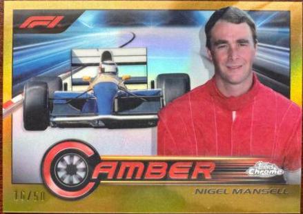 Nigel Mansell [Gold Refractor] #CAM-NM