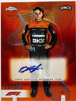 Oscar Piastri [Orange Refractor Autograph] #FT-OP