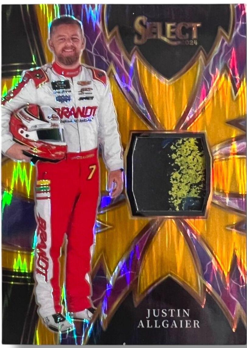 Justin Allgaier [Gold Flash Prizm] #19