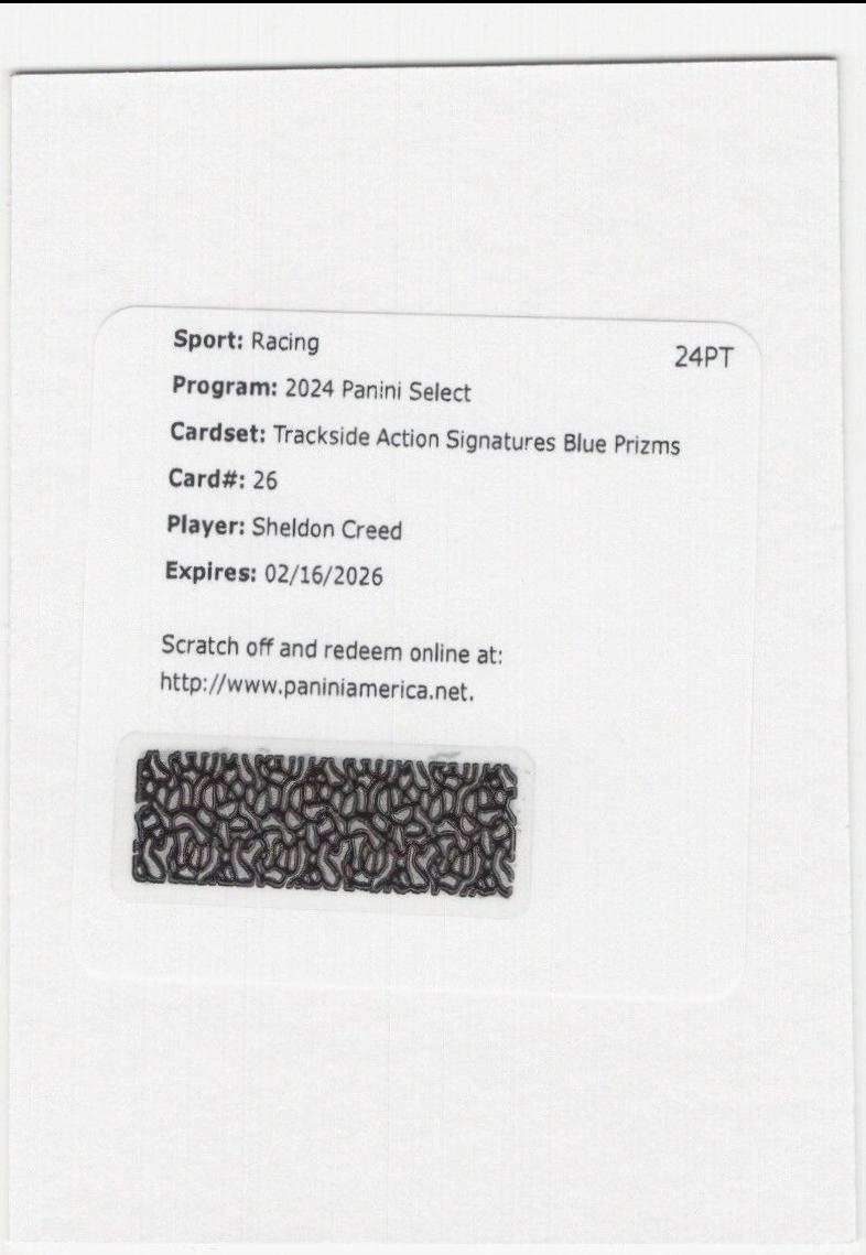 Sheldon Creed [Blue Prizm] #26