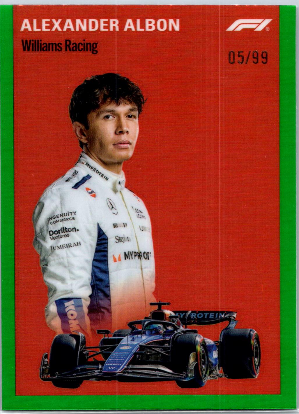 Alexander Albon [Green Refractor] #1954-19