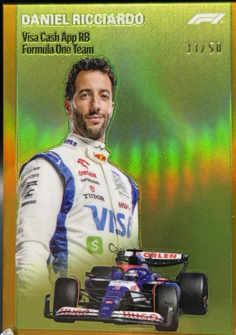 Daniel Ricciardo [Gold Refractor] #1954-18