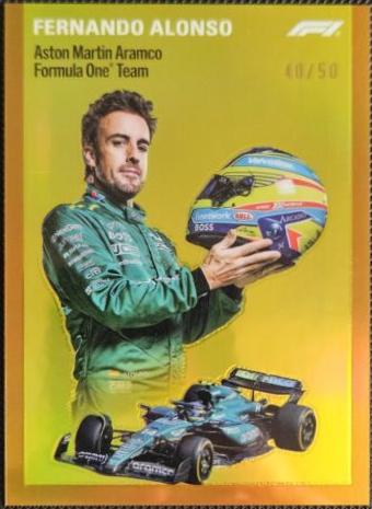Fernando Alonso [Gold Refractor] #1954-11