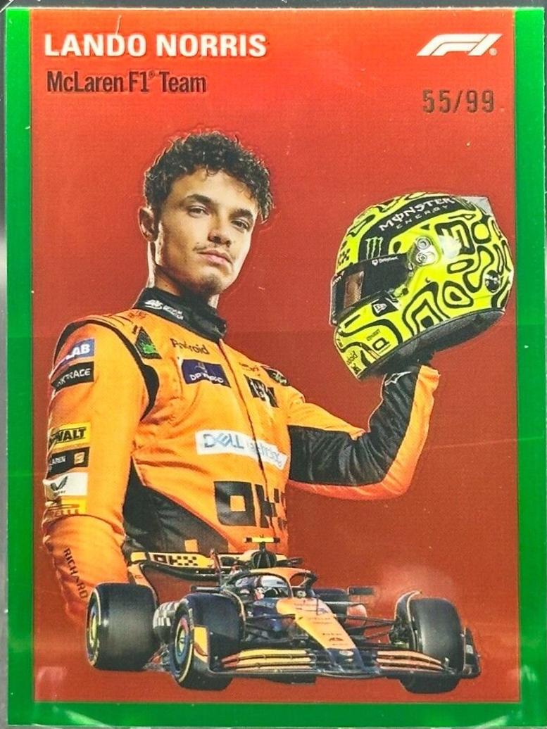 Lando Norris [Green Refractor] #1954-7