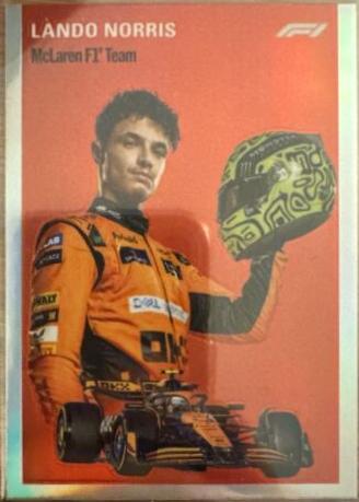 Lando Norris [Orange Refractor] #1954-7