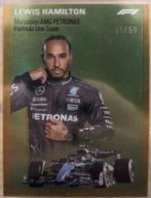 Lewis Hamilton [Gold Refractor] #1954-6