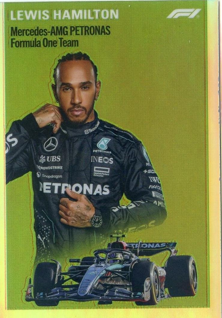 Lewis Hamilton [Orange Refractor] #1954-6
