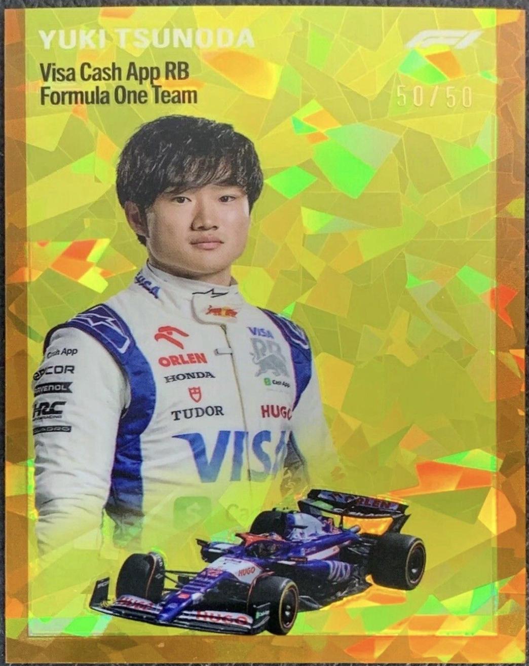 Yuki Tsunoda [Gold Refractor] #1954-17