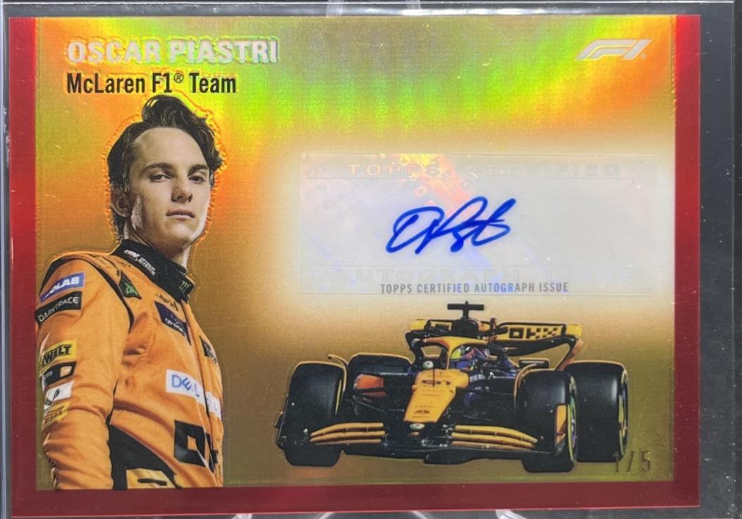 Oscar Piastri [Red Refractor] #1954-PIA