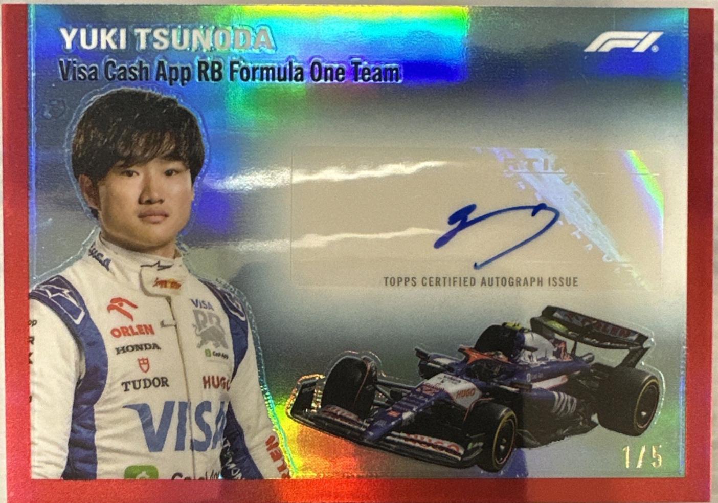 Yuki Tsunoda [Red Refractor] #1954-TSU