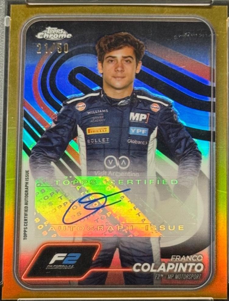 Franco Colapinto [Gold Refractor] #CAC-COL